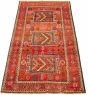 Bordered  Tribal Red Area rug 5x8 Turkish Hand-knotted 317949