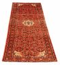 Persian Hosseinabad 3'8" x 9'10" Hand-knotted Wool Rug 