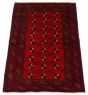 Afghan Teimani 3'1" x 4'9" Hand-knotted Wool Rug 