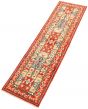 Afghan Finest Gazni 2'7" x 9'11" Hand-knotted Wool Red Rug