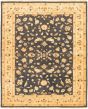 Bordered  Traditional Blue Area rug 6x9 Afghan Hand-knotted 318251