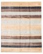 Gabbeh  Tribal Blue Area rug 6x9 Indian Hand-knotted 331200
