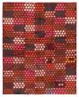 Bohemian  Tribal Red Area rug 4x6 Afghan Hand-knotted 353877