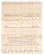 Moroccan  Tribal Ivory Area rug 9x12 Indian Hand-knotted 362592