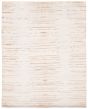 Carved  Contemporary Grey Area rug 6x9 Indian Hand-knotted 369565