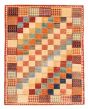 Bordered  Transitional Multi Area rug 4x6 Pakistani Hand-knotted 379495
