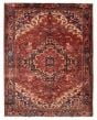 Traditional  Vintage Brown Area rug 6x9 Turkish Hand-knotted 391040