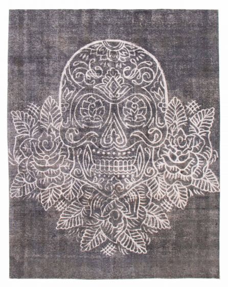 Novelty  Transitional Grey Area rug 8x10 Turkish Hand-knotted 376037