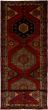 Bordered  Persian Red Runner rug 14-ft-runner Persian Hand-knotted 265204