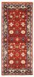 Bordered  Traditional Red Runner rug 6-ft-runner Indian Hand-knotted 369944