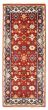 Bordered  Traditional Red Runner rug 6-ft-runner Indian Hand-knotted 370017