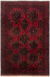 Geometric  Traditional Red Area rug 8 x 13 Afghan Hand-knotted 215508