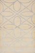 Transitional Ivory Area rug 5x8 Indian Hand-knotted 222009