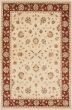 Traditional Ivory Area rug 6x9 Indian Hand-knotted 223947