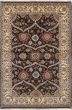Traditional Brown Area rug 5x8 Indian Hand-knotted 228113