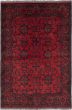 Traditional Red Area rug 3x5 Afghan Hand-knotted 236243