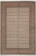 Traditional Ivory Area rug 6x9 Indian Hand-knotted 236443