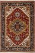 Floral  Traditional Brown Area rug 3x5 Indian Hand-knotted 240381