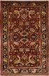 Bordered  Tribal Red Area rug 6x9 Afghan Hand-knotted 278404