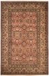 Bordered  Traditional Red Area rug 5x8 Indian Hand-knotted 284222