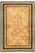 Bordered  Traditional Ivory Area rug 3x5 Pakistani Hand-knotted 299266