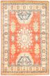 Geometric  Traditional Red Area rug 6x9 Afghan Hand-knotted 312368