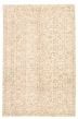 Bordered  Transitional Ivory Area rug Unique Turkish Hand-knotted 328506