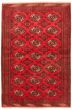 Bordered  Tribal Red Area rug 3x5 Turkmenistan Hand-knotted 332758
