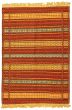 Flat-weaves & Kilims  Stripes Red Area rug 3x5 Turkish Flat-weave 334452