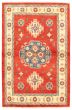 Bordered  Traditional Red Area rug 3x5 Afghan Hand-knotted 336787