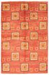 Casual  Transitional Red Area rug 6x9 Pakistani Hand-knotted 337856