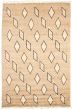 Moroccan  Tribal Brown Area rug 5x8 Pakistani Hand-knotted 339865