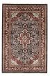 Bordered  Traditional Blue Area rug 4x6 Indian Hand-knotted 348851