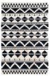 Flat-weaves & Kilims  Transitional Ivory Area rug 5x8 Turkish Flat-Weave 350767