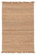 Flat-weaves & Kilims  Transitional Brown Area rug 5x8 Indian Flat-Weave 350806