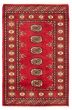 Bordered  Tribal Red Area rug 3x5 Pakistani Hand-knotted 361506