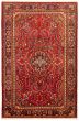 Bordered  Traditional Red Area rug 8x10 Persian Hand-knotted 364572