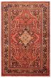 Bordered  Traditional Red Area rug 8x10 Persian Hand-knotted 364699