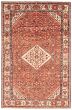 Bordered  Vintage Brown Area rug 8x10 Persian Hand-knotted 364897