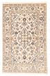 Bordered  Traditional Ivory Area rug 3x5 Persian Hand-knotted 366432