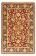 Bordered  Traditional Red Area rug 5x8 Pakistani Hand-knotted 369356