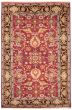Bordered  Traditional Pink Area rug 5x8 Indian Hand-knotted 370482