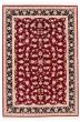Bordered  Traditional Red Area rug 5x8 Chinese Hand-knotted 373818
