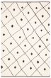 Contemporary/Modern  Transitional Ivory Area rug 5x8 Turkish Flat-Weave 374619