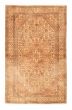 Bordered  Vintage/Distressed Ivory Area rug 3x5 Turkish Hand-knotted 377164