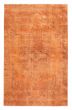 Bordered  Transitional Orange Area rug 5x8 Turkish Hand-knotted 378367
