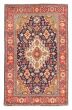 Bordered  Traditional Blue Area rug 3x5 Persian Hand-knotted 382384