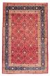 Bordered  Vintage/Distressed Red Area rug 6x9 Turkish Hand-knotted 384953