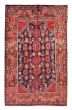 Bordered  Tribal Blue Area rug 5x8 Turkish Hand-knotted 385734