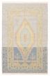 Carved  Moroccan Blue Area rug 5x8 Indian Hand-knotted 387288